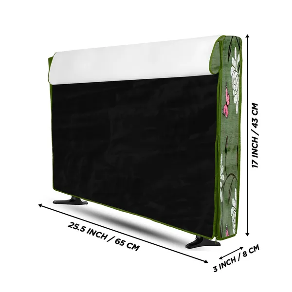 LCD/LED_T.V_Protector_Cover_For_26_Inch_Suitable_For_All_Major_Brands__(Material-_PVC,_Color-Green,_Size-25.5x3x17_Inches)