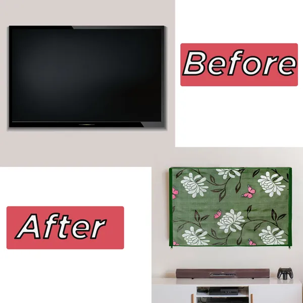 LCD/LED_T.V_Protector_Cover_For_26_Inch_Suitable_For_All_Major_Brands__(Material-_PVC,_Color-Green,_Size-25.5x3x17_Inches)