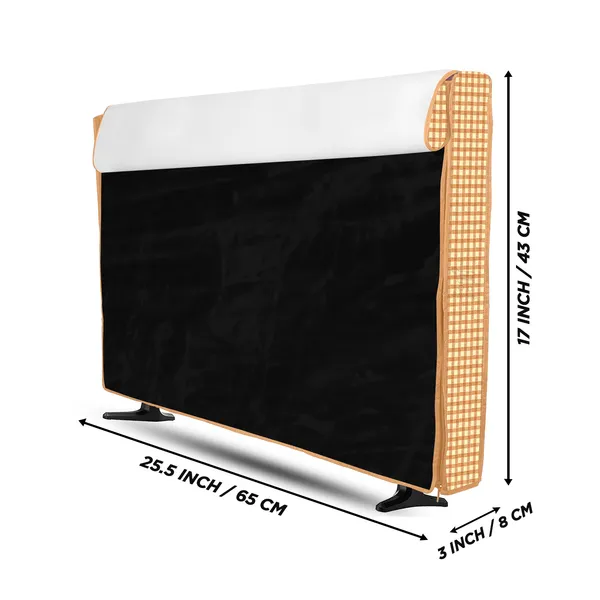 LCD/LED_T.V_Protector_Cover_For_26_Inch_Suitable_For_All_Major_Brands__(Material-_PVC,_Color-Brown,_Size-25.5x3x17_Inches)
