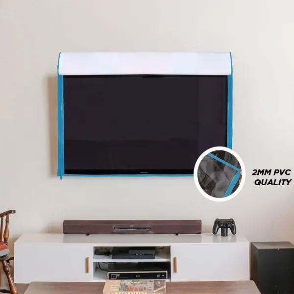 LCD/LED_T.V_Protector_Cover_For_26_Inch_Suitable_For_All_Major_Brands__(Material-_PVC,_Color-Green,_Size-25.5x3x17_Inches)