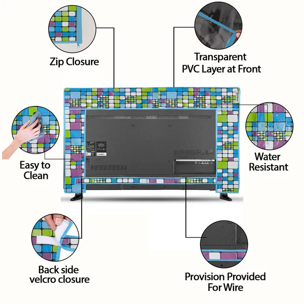 LCD/LED_T.V_Protector_Cover_For_26_Inch_Suitable_For_All_Major_Brands__(Material-_PVC,_Color-Green,_Size-25.5x3x17_Inches)
