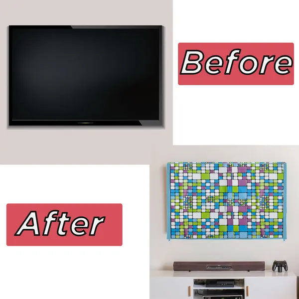 LCD/LED_T.V_Protector_Cover_For_26_Inch_Suitable_For_All_Major_Brands__(Material-_PVC,_Color-Green,_Size-25.5x3x17_Inches)