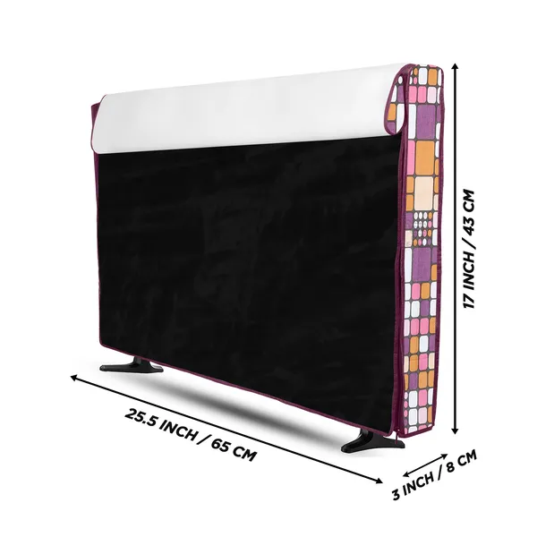 LCD/LED_T.V_Protector_Cover_For_26_Inch_Suitable_For_All_Major_Brands__(Material-_PVC,_Color-Pink,_Size-25.5x3x17_Inches)