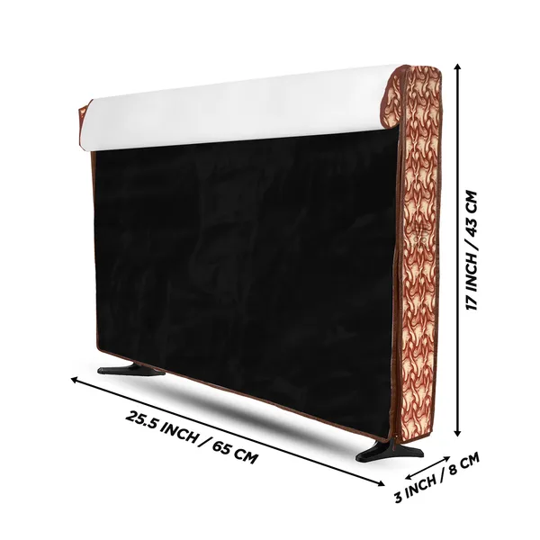 LCD/LED_T.V_Protector_Cover_For_26_Inch_Suitable_For_All_Major_Brands__(Material-_PVC,_Color-Brown,_Size-25.5x3x17_Inches)