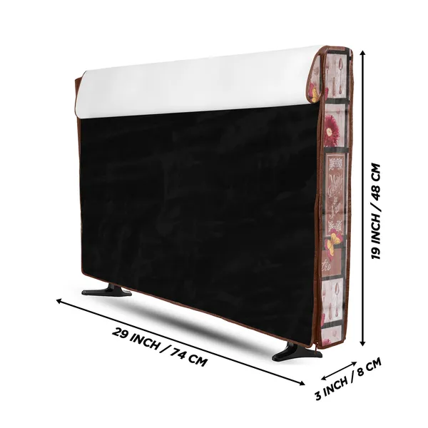 LCD/LED_T.V_Protector_Cover_For_32_Inch_Suitable_For_All_Major_Brands__(Material-_PVC,_Color-Brown,_Size-29x3x19_Inches)