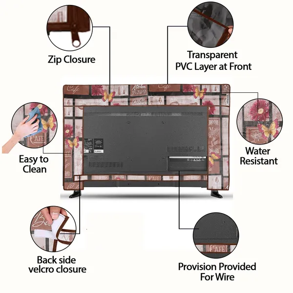 LCD/LED_T.V_Protector_Cover_For_32_Inch_Suitable_For_All_Major_Brands__(Material-_PVC,_Color-Brown,_Size-29x3x19_Inches)
