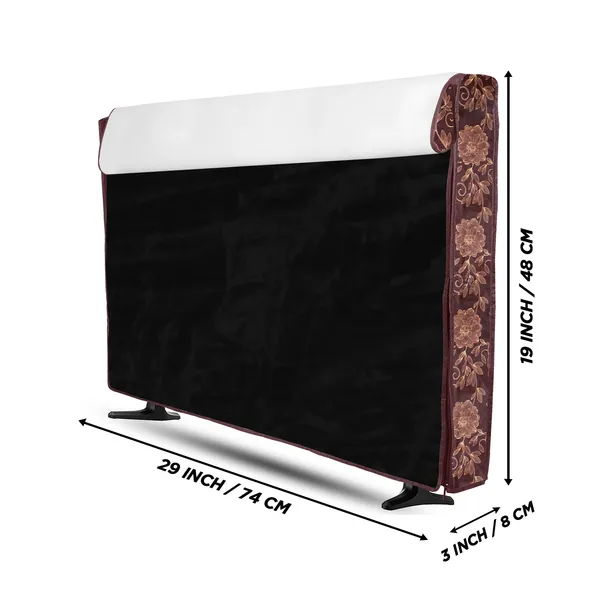 LCD/LED_T.V_Protector_Cover_For_32_Inch_Suitable_For_All_Major_Brands__(Material-_PVC,_Color-Brown,_Size-29x3x19_Inches)