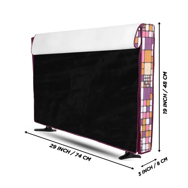 LCD/LED_T.V_Protector_Cover_For_32_Inch_Suitable_For_All_Major_Brands__(Material-_PVC,_Color-Pink,_Size-29x3x19_Inches)