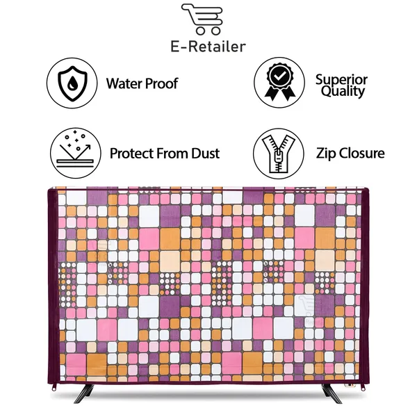 LCD/LED_T.V_Protector_Cover_For_32_Inch_Suitable_For_All_Major_Brands__(Material-_PVC,_Color-Pink,_Size-29x3x19_Inches)