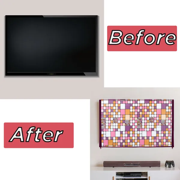 LCD/LED_T.V_Protector_Cover_For_32_Inch_Suitable_For_All_Major_Brands__(Material-_PVC,_Color-Pink,_Size-29x3x19_Inches)