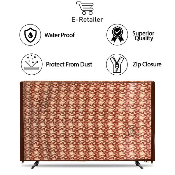 LCD/LED_T.V_Protector_Cover_For_32_Inch_Suitable_For_All_Major_Brands__(Material-_PVC,_Color-Brown,_Size-29x3x19_Inches)