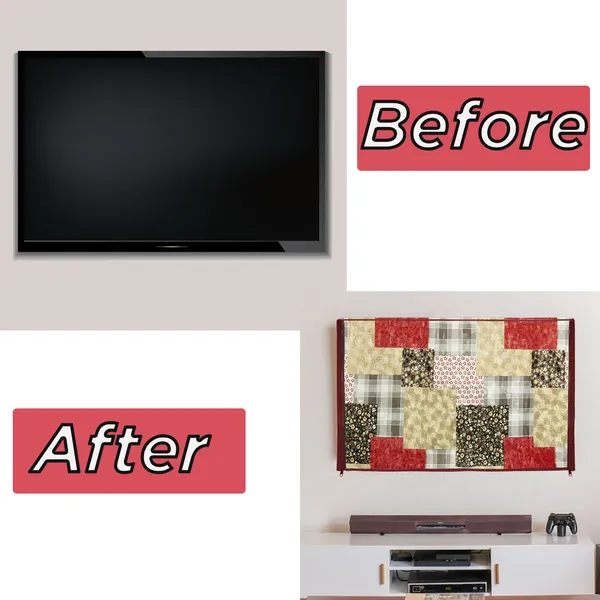 _LCD/LED_T.V_Protector_Cover_With_Zipper_Enclosure_For_42_Inch_Suitable_For_All_Major_Brands_&_Models_(Material-_PVC,_Color-Multi,_Size-39x3x24_Inches)
