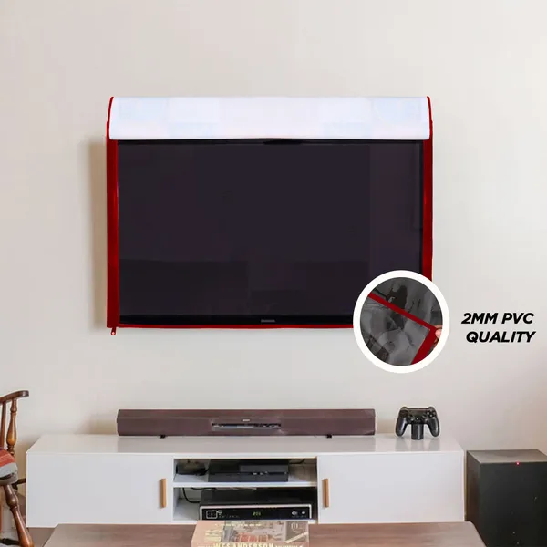 _LCD/LED_T.V_Protector_Cover_With_Zipper_Enclosure_For_42_Inch_Suitable_For_All_Major_Brands_&_Models_(Material-_PVC,_Color-Multi,_Size-39x3x24_Inches)