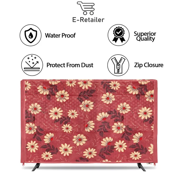 _LCD/LED_T.V_Protector_Cover_With_Zipper_Enclosure_For_42_Inch_Suitable_For_All_Major_Brands_&_Models_(Material-_PVC,_Color-Yellow,_Size-39x3x24_Inches)