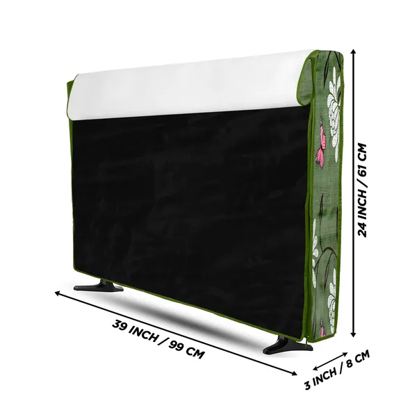 _LCD/LED_T.V_Protector_Cover_With_Zipper_Enclosure_For_42_Inch_Suitable_For_All_Major_Brands_&_Models_(Material-_PVC,_Color-Green,_Size-39x3x24_Inches)