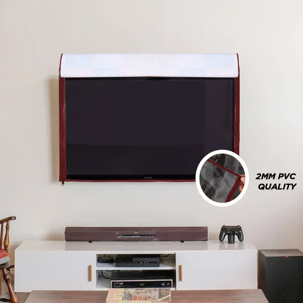 _LCD/LED_T.V_Protector_Cover_With_Zipper_Enclosure_For_42_Inch_Suitable_For_All_Major_Brands_&_Models_(Material-_PVC,_Color-Multi,_Size-39x3x24_Inches)