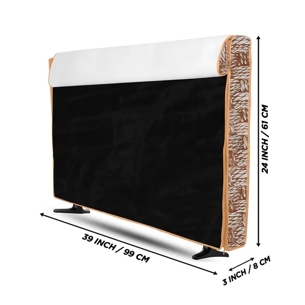 _LCD/LED_T.V_Protector_Cover_With_Zipper_Enclosure_For_42_Inch_Suitable_For_All_Major_Brands_&_Models_(Material-_PVC,_Color-Yellow,_Size-39x3x24_Inches)