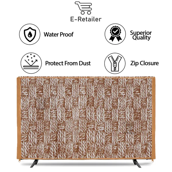 _LCD/LED_T.V_Protector_Cover_With_Zipper_Enclosure_For_42_Inch_Suitable_For_All_Major_Brands_&_Models_(Material-_PVC,_Color-Yellow,_Size-39x3x24_Inches)