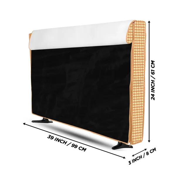 _LCD/LED_T.V_Protector_Cover_With_Zipper_Enclosure_For_42_Inch_Suitable_For_All_Major_Brands_&_Models_(Material-_PVC,_Color-Brown,_Size-39x3x24_Inches)