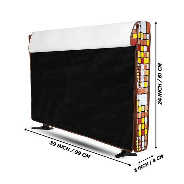 _LCD/LED_T.V_Protector_Cover_With_Zipper_Enclosure_For_42_Inch_Suitable_For_All_Major_Brands_&_Models_(Material-_PVC,_Color-Brown,_Size-39x3x24_Inches)