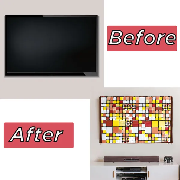 _LCD/LED_T.V_Protector_Cover_With_Zipper_Enclosure_For_42_Inch_Suitable_For_All_Major_Brands_&_Models_(Material-_PVC,_Color-Brown,_Size-39x3x24_Inches)