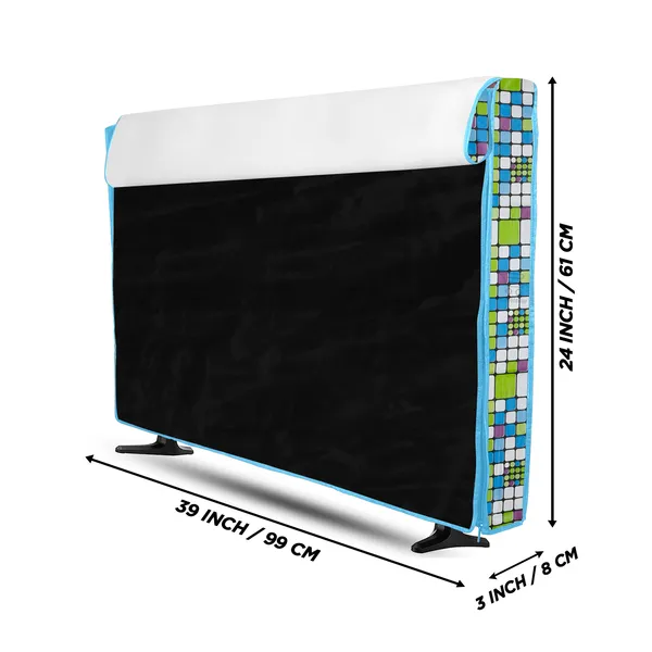 _LCD/LED_T.V_Protector_Cover_With_Zipper_Enclosure_For_42_Inch_Suitable_For_All_Major_Brands_&_Models_(Material-_PVC,_Color-Green,_Size-39x3x24_Inches)