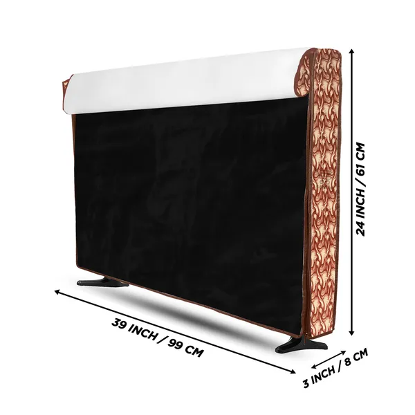 _LCD/LED_T.V_Protector_Cover_With_Zipper_Enclosure_For_42_Inch_Suitable_For_All_Major_Brands_&_Models_(Material-_PVC,_Color-Brown,_Size-39x3x24_Inches)