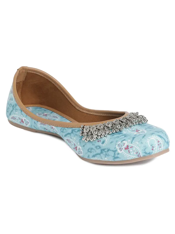 Trendy_Sky_Blue_Embellished_Rexine_Bellies_with_PVC_Sole_For_Women