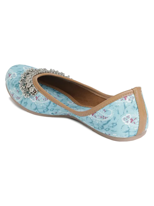 Trendy_Sky_Blue_Embellished_Rexine_Bellies_with_PVC_Sole_For_Women