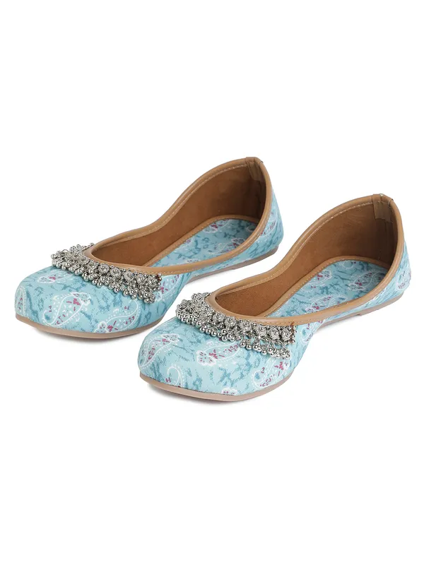 Trendy_Sky_Blue_Embellished_Rexine_Bellies_with_PVC_Sole_For_Women