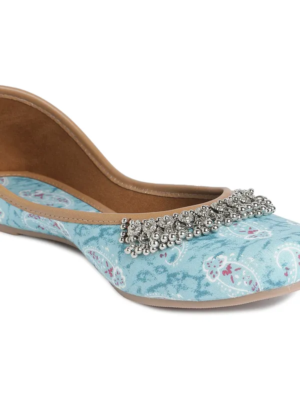 Trendy_Sky_Blue_Embellished_Rexine_Bellies_with_PVC_Sole_For_Women