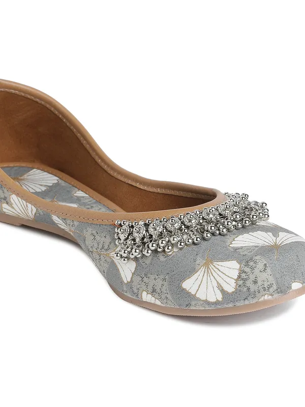 Trendy_Grey_Embellished_Rexine_Bellies_with_PVC_Sole_For_Women