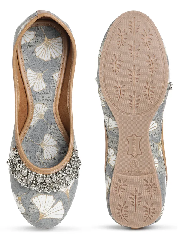 Trendy_Grey_Embellished_Rexine_Bellies_with_PVC_Sole_For_Women