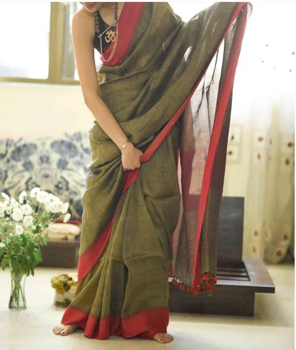 https://d1311wbk6unapo.cloudfront.net/NushopCatalogue/tr:f-webp,w-600,fo-auto/LINENSAREE_150_1679655063185_sfv4azefmkaiypb.jpg__INDIAN LINEN SAREE