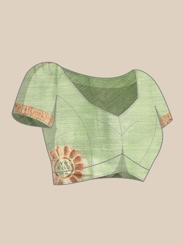 Pure_linen_fancy_saree_with_Unstitched_Blouse