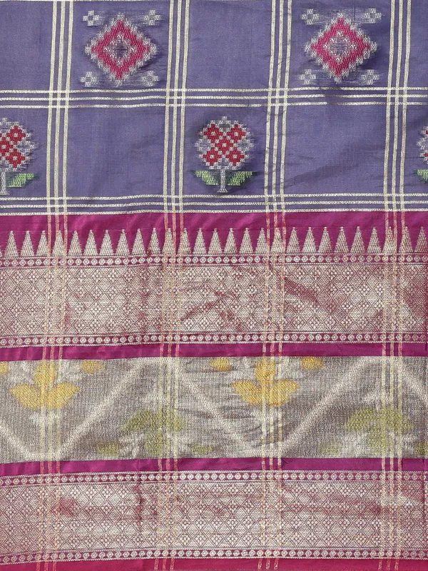 Blue_Art_Silk_Banarasi_Sarees_For_Women