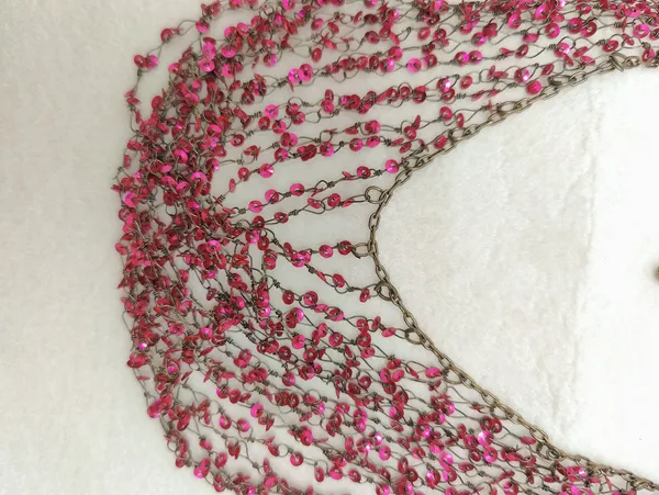 Fuschia_Fancy_Long_Necklace_For_Women