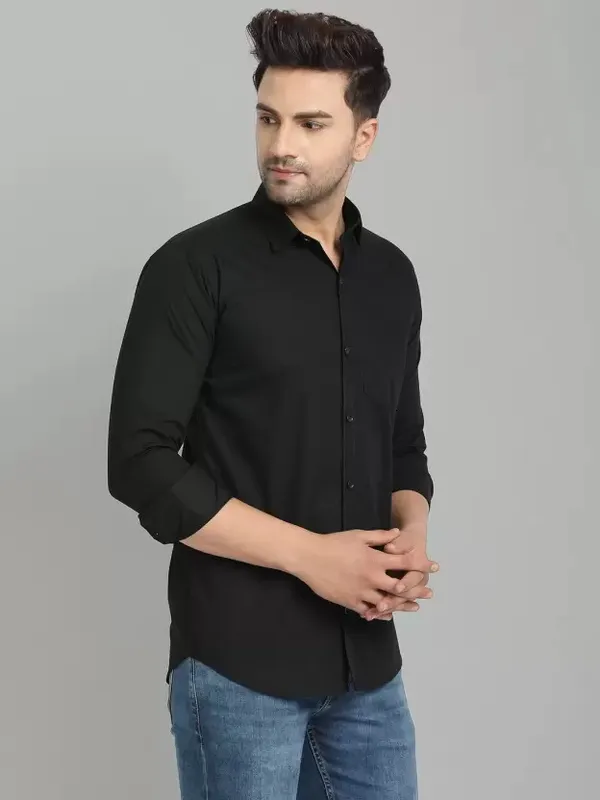 Black_Color_Solid_Shirt