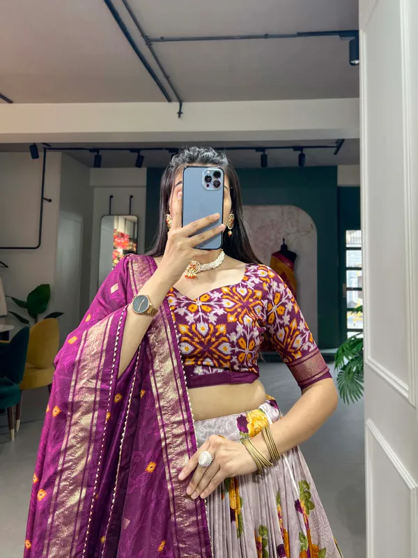 Wine_Premium_&_Elegant_Dola_Silk_Lehenga_Choli_For_Women
