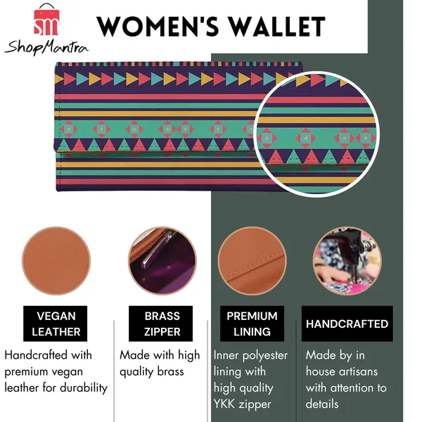 Wallet_For_Women'S_Women'S_Wallet_Clutch_Vegan_Leather_Holds_Upto_11_Cards_1_Id_Slot_2_Notes_And_1_Coin_Compartment_Magnetic_Closure
