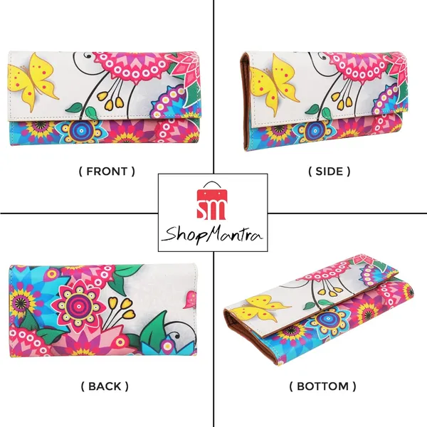 Wallet_For_Women'S_Women'S_Wallet_Clutch_Vegan_Leather_Holds_Upto_11_Cards_1_Id_Slot_2_Notes_And_1_Coin_Compartment_Magnetic_Closure
