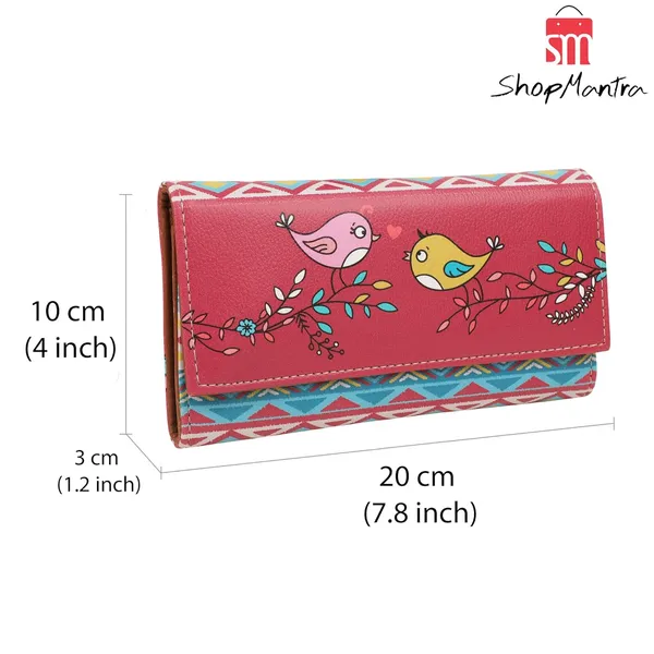 Wallet_For_Women'S_Women'S_Wallet_Clutch_Vegan_Leather_Holds_Upto_11_Cards_1_Id_Slot_2_Notes_And_1_Coin_Compartment_Magnetic_Closure