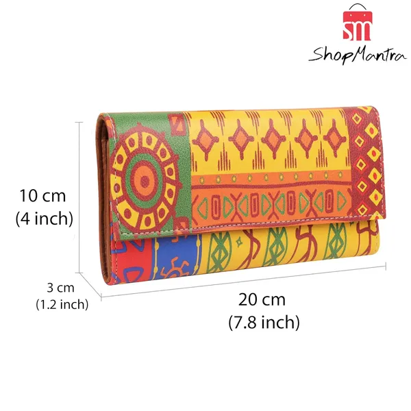 Orange_Wallet_For_Women'S_Clutchmade_With_Vegan_Leatherholds_Upto_11_Cards_1_Id_Slot2_Notes_And_1_Coin_Compartmentmagnetic_Closure