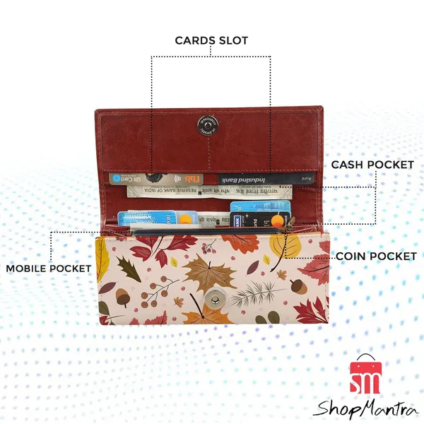 Wallet_For_Women'S_Women'S_Wallet_Clutch_Vegan_Leather_Holds_Upto_6_Cards_2_Notes_And_1_Coin_Compartment_Magnetic_Closure
