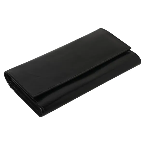 Black_Wallet_For_Women'S_Clutch_Ladies_Purse_Vegan_Leather_Holds_Upto_6_Cards_2_Notes_And_1_Coin_Compartment_Magnetic_Closure