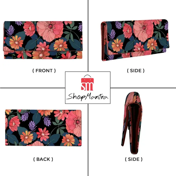Wallet_For_Women'S_Women'S_Wallet_Clutch_Vegan_Leather_Holds_Upto_6_Cards_2_Notes_And_1_Coin_Compartment_Magnetic_Closure