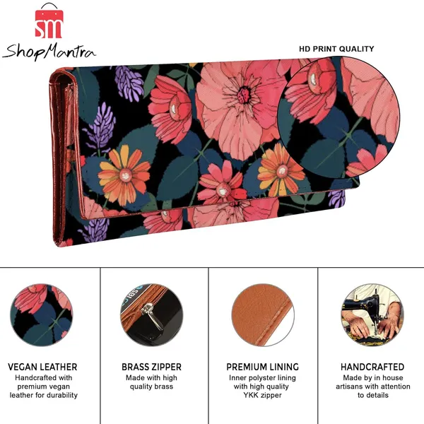 Wallet_For_Women'S_Women'S_Wallet_Clutch_Vegan_Leather_Holds_Upto_6_Cards_2_Notes_And_1_Coin_Compartment_Magnetic_Closure