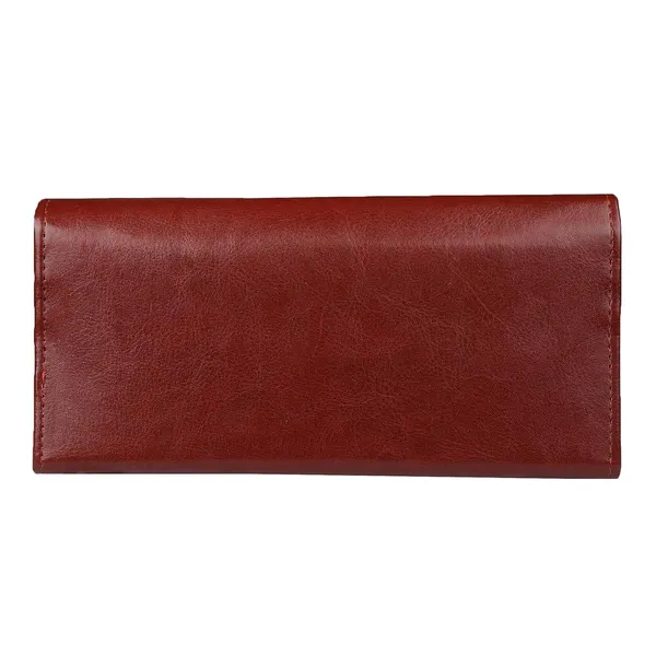 Bright_Cherry_Bi-Fold_Cherry_Vegan_Leather_Clucth_Wallet_For_Women'S_Ladies_Purse_With_Multiple_Cards_2_Notes_And_1_Coin_Compartment_Magnetic_Closure