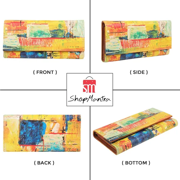 Wallet_For_Women'S_Women'S_Wallet_Clutch_Vegan_Leatherholds_Upto_11_Cards_1_Id_Slot2_Notes_And_1_Coin_Compartment_Magnetic_Closure