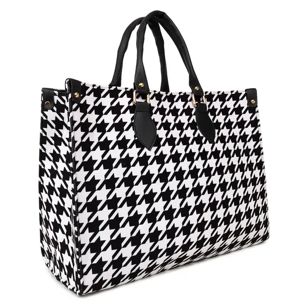 White_And_Black_Synthetic_Leather_Casual_Luxury_Handbags_For_Women_(Buy_1_Get_1_Free)